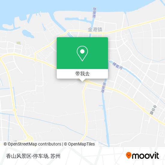 香山风景区-停车场地图