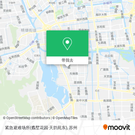 紧急避难场所(蠡墅花园·天韵苑东)地图
