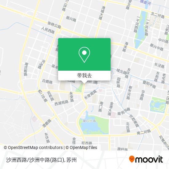 沙洲西路/沙洲中路(路口)地图