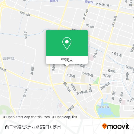 西二环路/沙洲西路(路口)地图