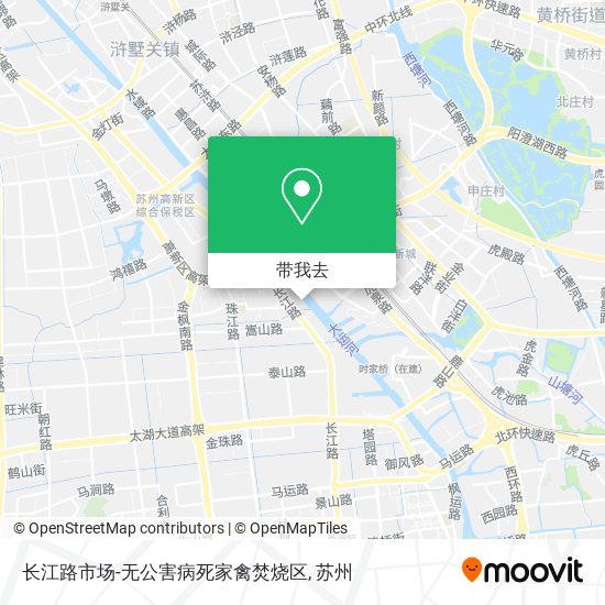长江路市场-无公害病死家禽焚烧区地图