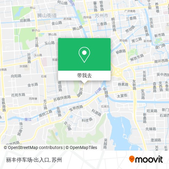 丽丰停车场-出入口地图