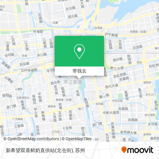 新希望双喜鲜奶直供站(北仓街)地图
