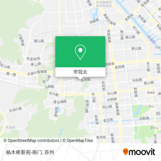 杨木桥新苑-南门地图
