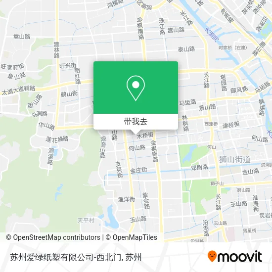 苏州爱绿纸塑有限公司-西北门地图