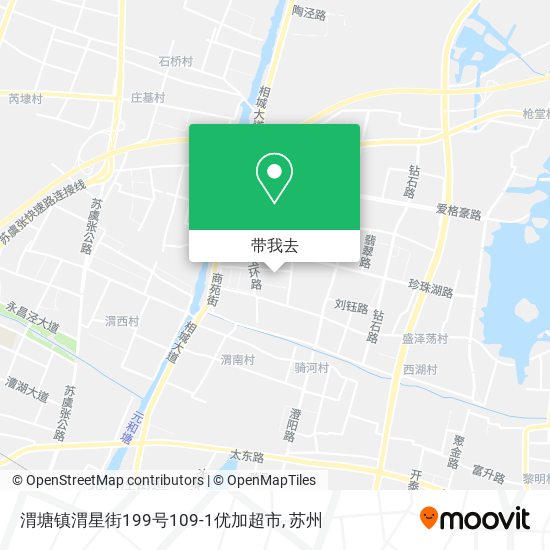渭塘镇渭星街199号109-1优加超市地图