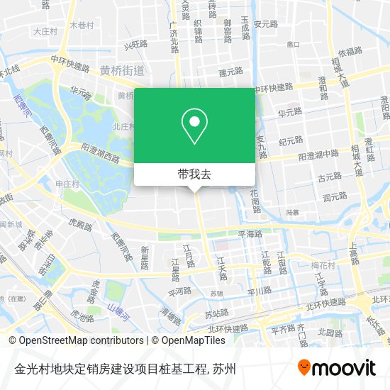 金光村地块定销房建设项目桩基工程地图