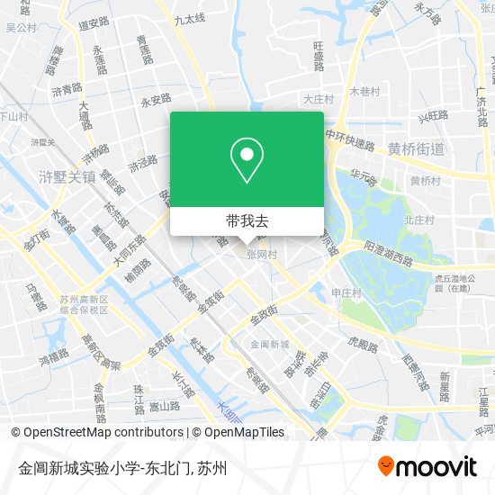 金阊新城实验小学-东北门地图