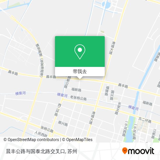 晨丰公路与国泰北路交叉口地图