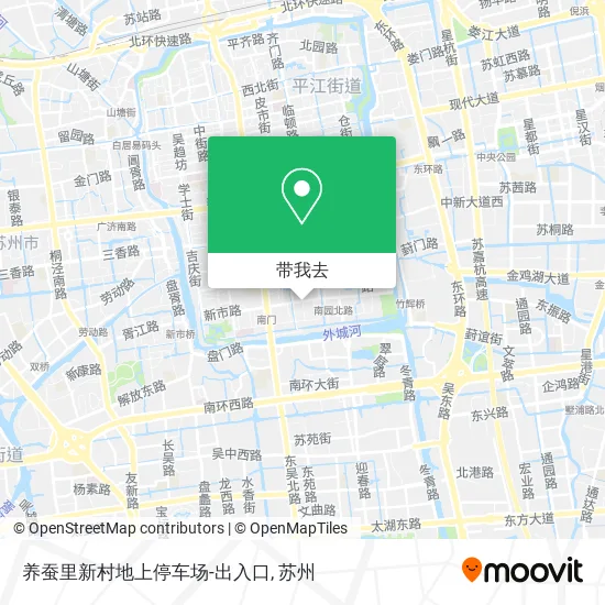 养蚕里新村地上停车场-出入口地图