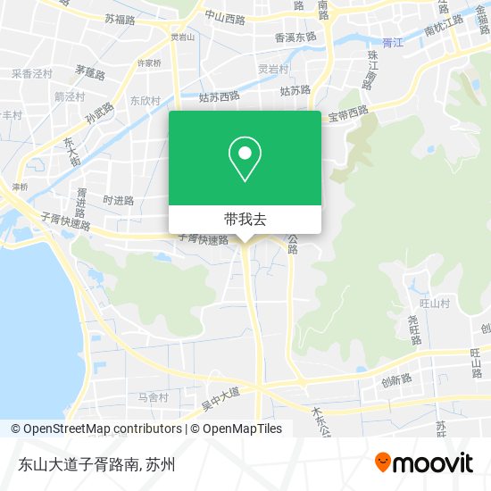 东山大道子胥路南地图