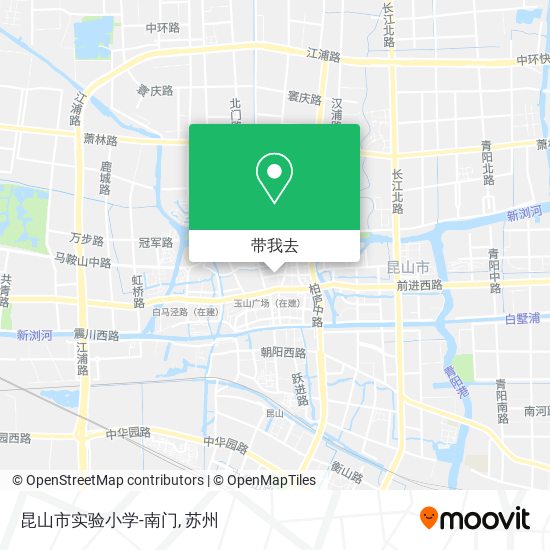 昆山市实验小学-南门地图