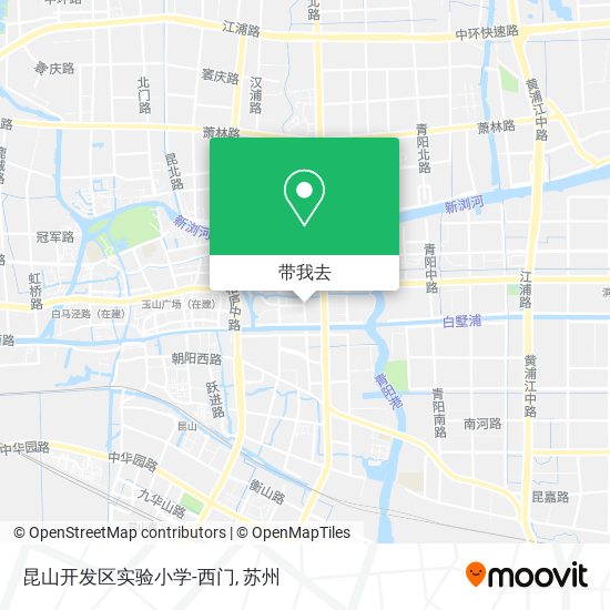 昆山开发区实验小学-西门地图