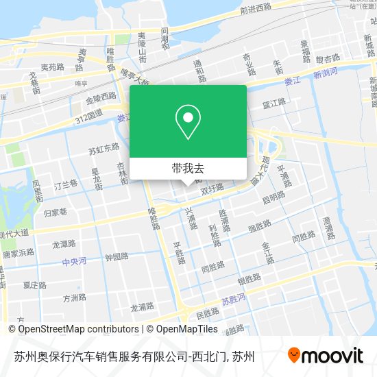 苏州奥保行汽车销售服务有限公司-西北门地图