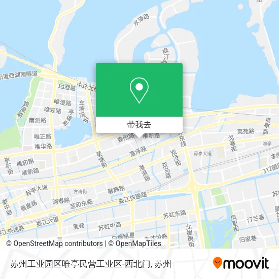 苏州工业园区唯亭民营工业区-西北门地图