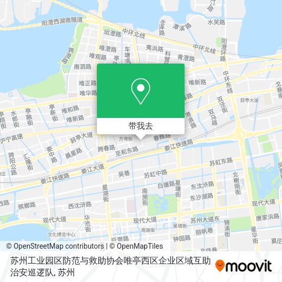 苏州工业园区防范与救助协会唯亭西区企业区域互助治安巡逻队地图