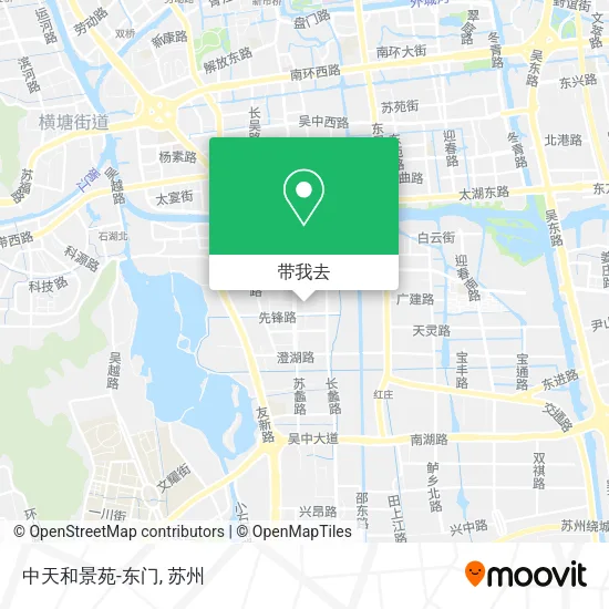 中天和景苑-东门地图