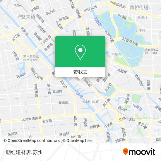 朝红建材店地图