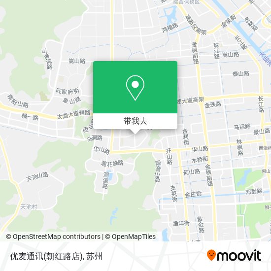 优麦通讯(朝红路店)地图