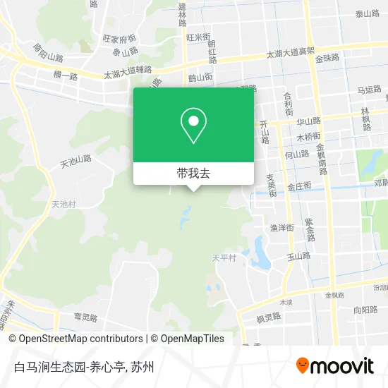 白马涧生态园-养心亭地图