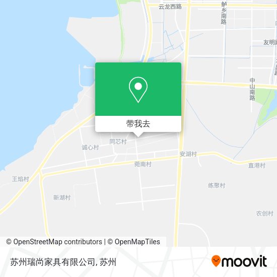苏州瑞尚家具有限公司地图