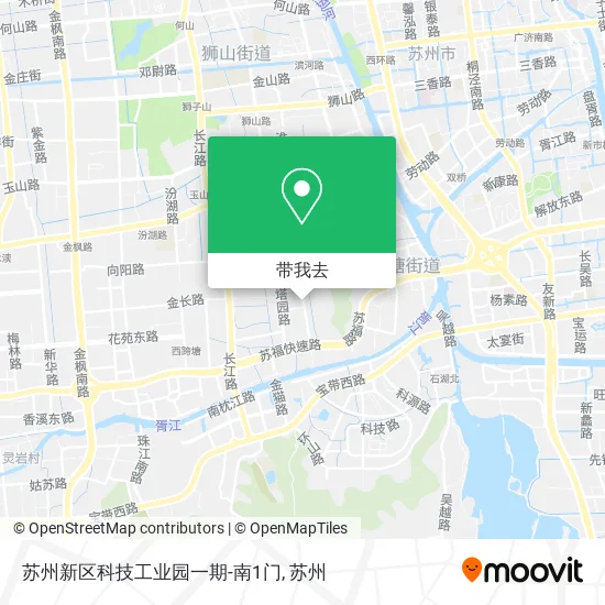 苏州新区科技工业园一期-南1门地图