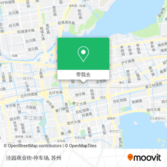 泾园商业街-停车场地图