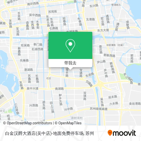 白金汉爵大酒店(吴中店)-地面免费停车场地图