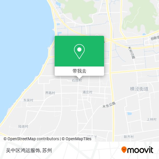 吴中区鸿运服饰地图
