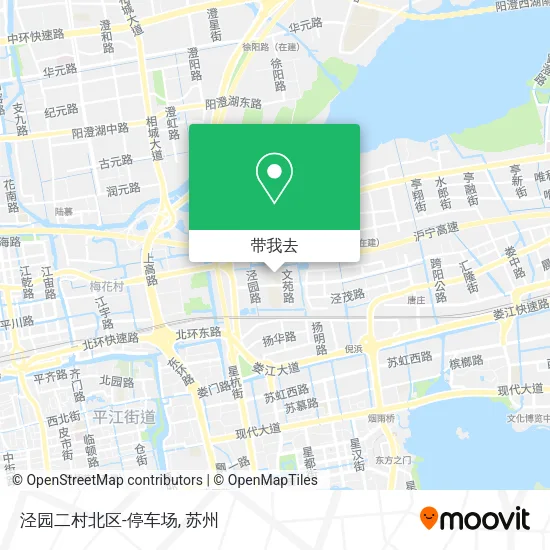 泾园二村北区-停车场地图