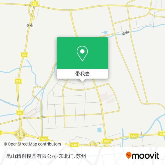 昆山精创模具有限公司-东北门地图