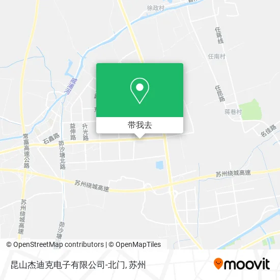 昆山杰迪克电子有限公司-北门地图