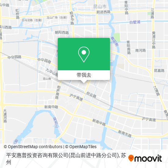 平安惠普投资咨询有限公司(昆山前进中路分公司)地图