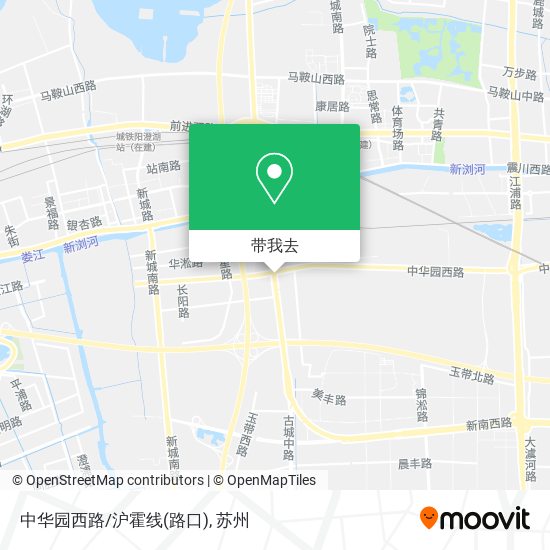 中华园西路/沪霍线(路口)地图