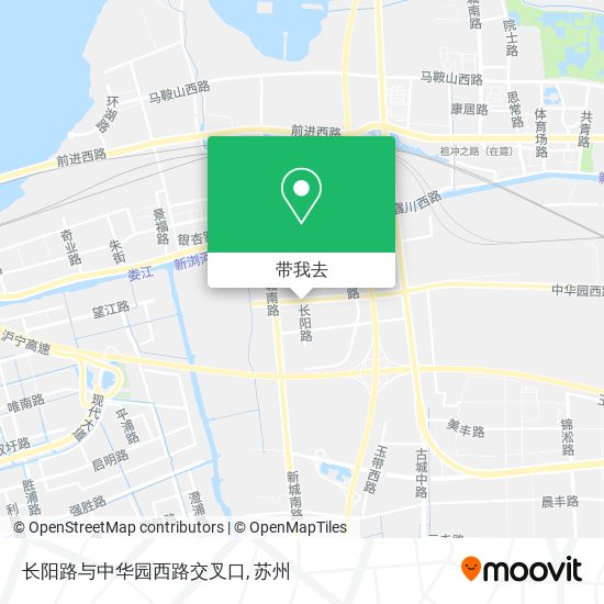 长阳路与中华园西路交叉口地图