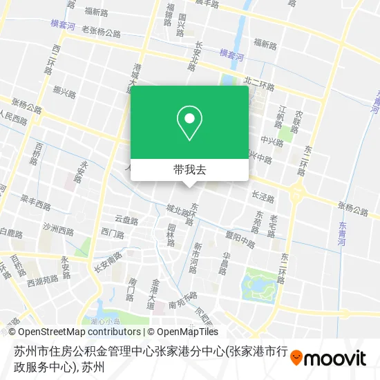 苏州市住房公积金管理中心张家港分中心(张家港市行政服务中心)地图