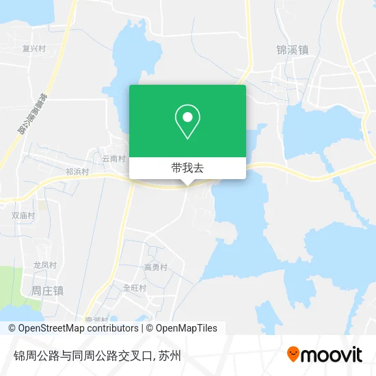 锦周公路与同周公路交叉口地图