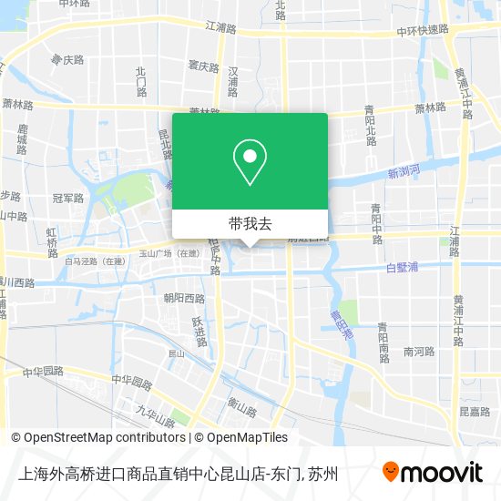 上海外高桥进口商品直销中心昆山店-东门地图