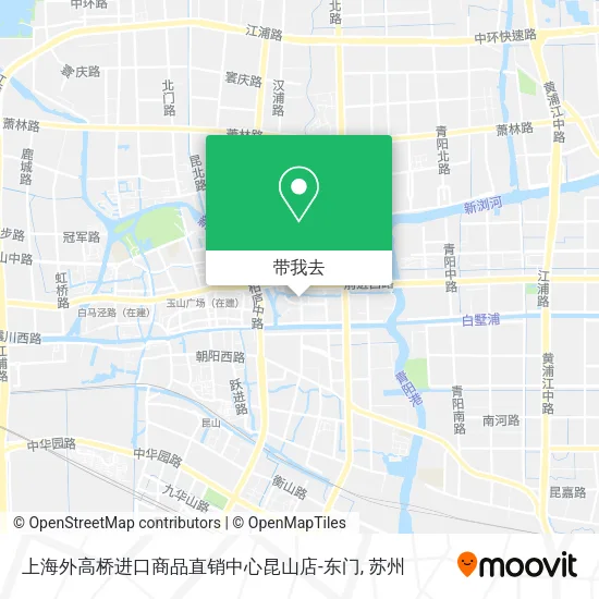 上海外高桥进口商品直销中心昆山店-东门地图
