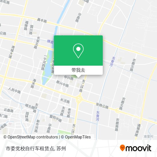 市委党校自行车租赁点地图
