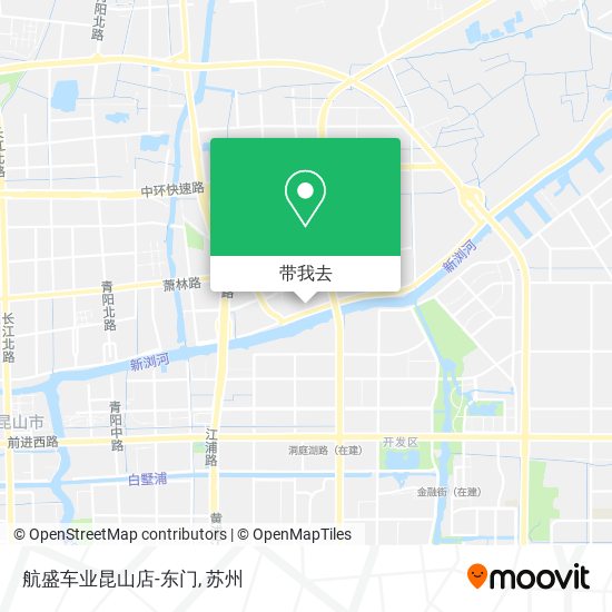 航盛车业昆山店-东门地图