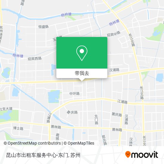 昆山市出租车服务中心-东门地图