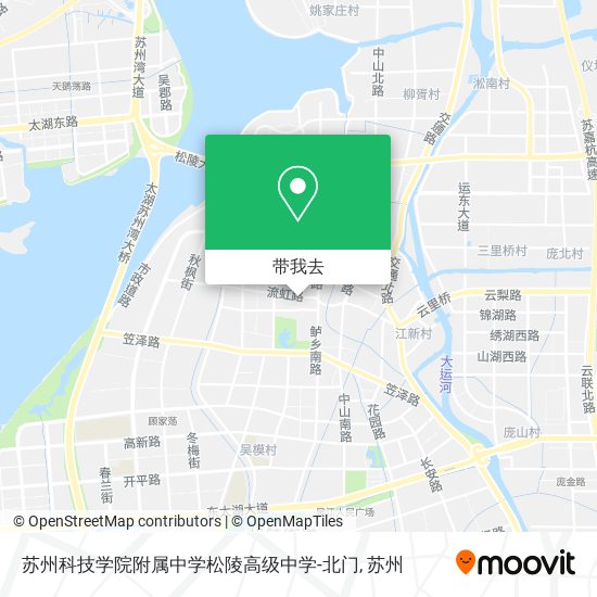 苏州科技学院附属中学松陵高级中学-北门地图