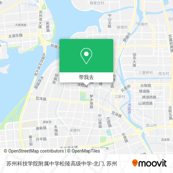 苏州科技学院附属中学松陵高级中学-北门地图