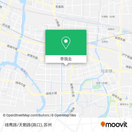 雄鹰路/天鹅路(路口)地图
