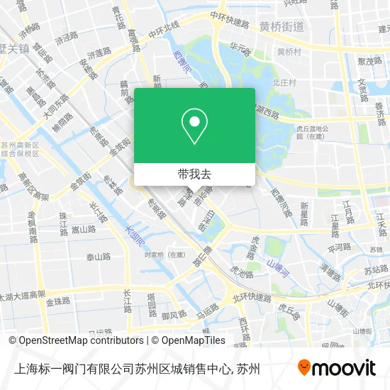 上海标一阀门有限公司苏州区城销售中心地图