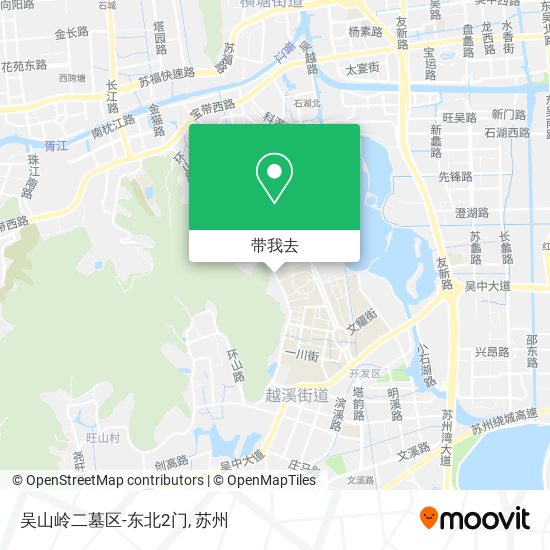 吴山岭二墓区-东北2门地图