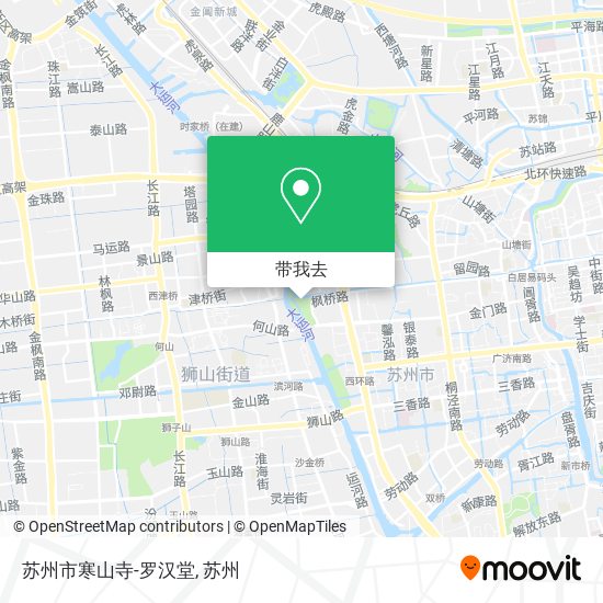 苏州市寒山寺-罗汉堂地图
