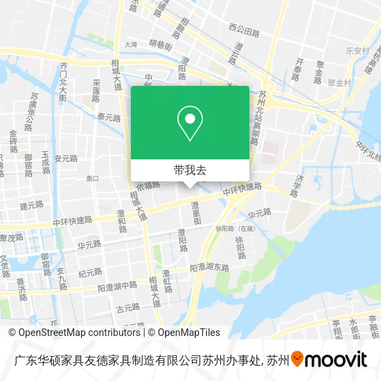 广东华硕家具友德家具制造有限公司苏州办事处地图