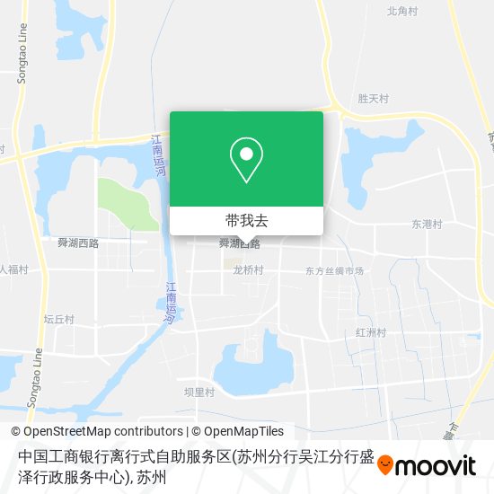 中国工商银行离行式自助服务区(苏州分行吴江分行盛泽行政服务中心)地图